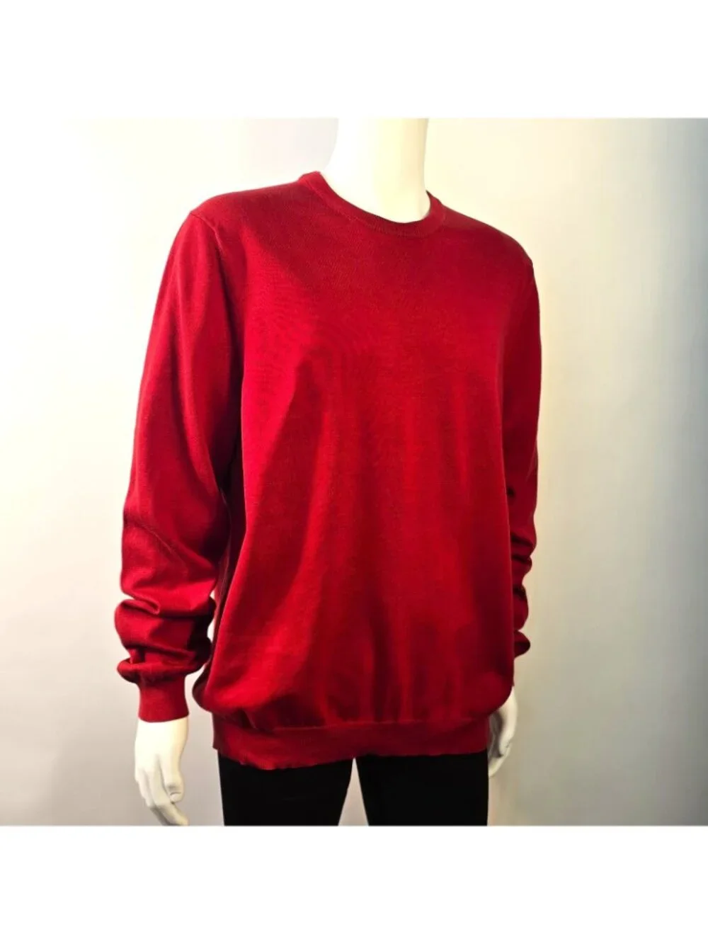 Brooks Brothers Mens Pullover Sweater Red Supima Cotton Sz XL